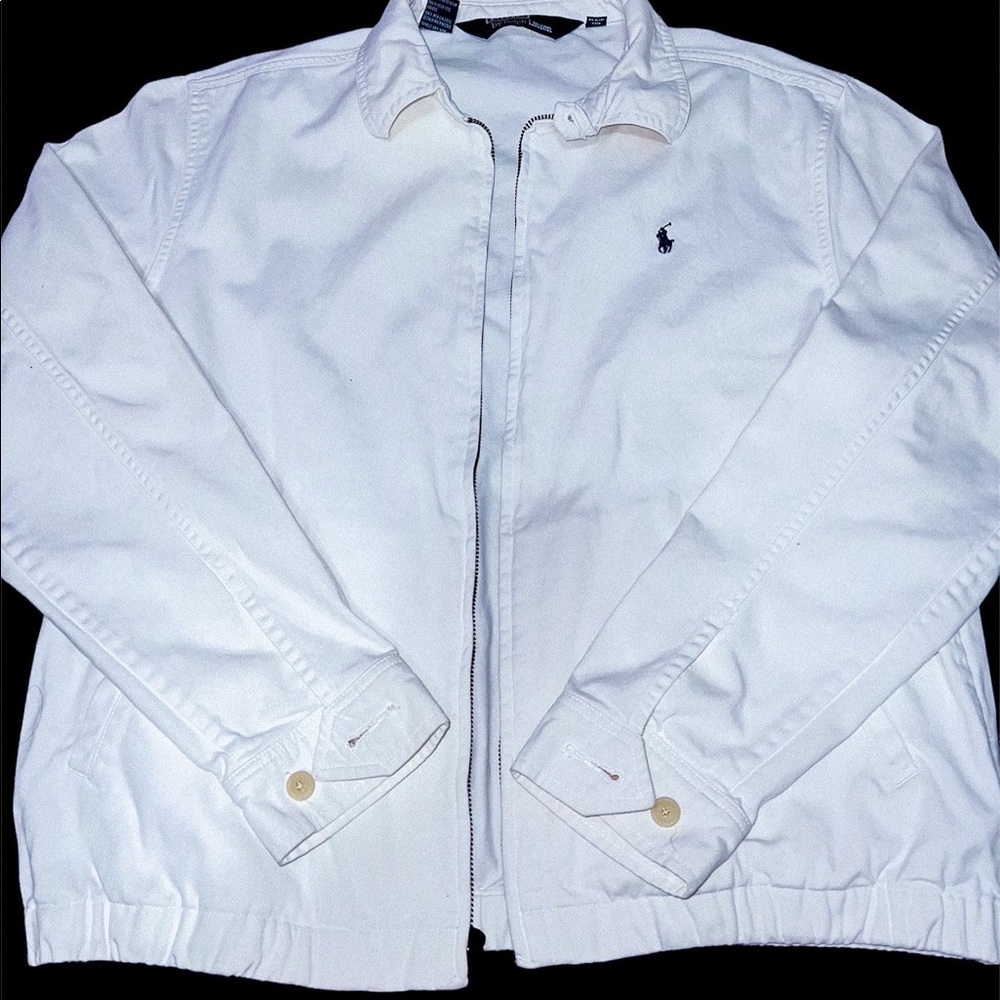 Polo by Ralph Lauren. Vintage White Jacket Bayport. Size: Small (S)